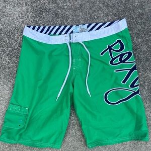 Roxy Green Long Women’s Surf Shorts, Size 9
